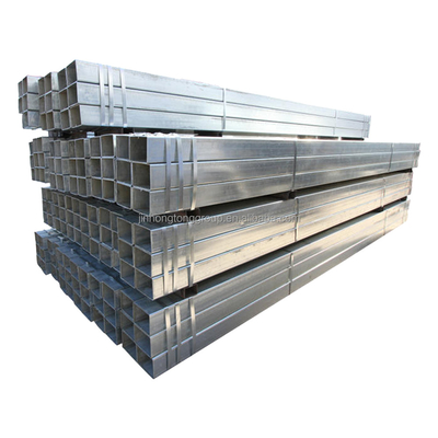 직사각형 섹션 모양 핫 디프 galvanized SHS 40x40 평방 튜브 플라스틱 파이프 캡과 corrugated 강철 파이프