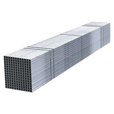 직사각형 섹션 모양 핫 디프 galvanized SHS 40x40 평방 튜브 플라스틱 파이프 캡과 corrugated 강철 파이프