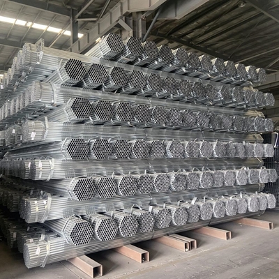 기술 냉불진크 코팅 200-700g/sqm GI 꿰매지 않는 둥근 탄소 강철 파이프