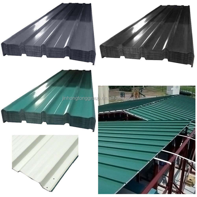 직선 Z60 진크 금속 0.12-0.8mm 지붕 잎과 우수한 날씨 저항성 및 762-899mm 너비