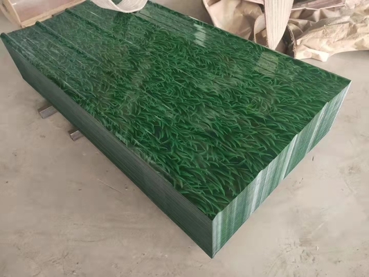 색으로 코팅 된 PPGI PPGL 지붕 철판 철판 0.2mm 경사 금속 지붕 타일 10 FT 건설 재료