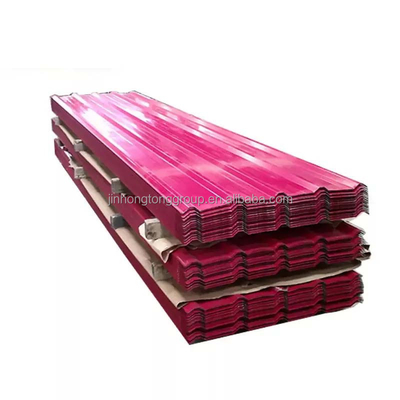 1400-1799mm 길이는 PPGI 0.1mm 두께와 SGCC/CGCC/DX51D Z/Q195-Q345와 함께 corrugated 밸런제 된 지붕 잎