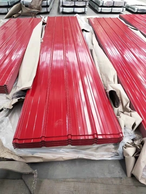 색상 코팅 corrugated galvanized 강철 지붕 철판 지붕 타일 용접 처리 서비스 제조