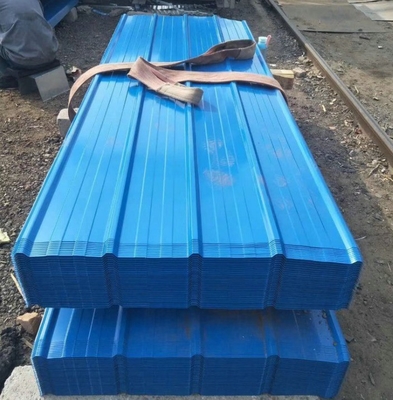 600~1250mm 너비 고강도 진료 된 호러비드 컬러 금속 지붕판 DX51D PPGI 엽색 주황 코팅 철강 지붕판