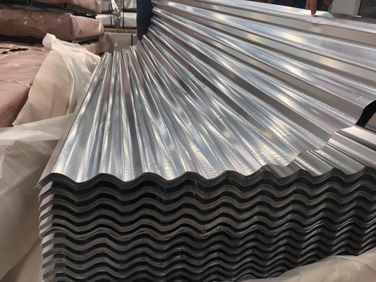 0.12-1.0mm 두께와 40-275g/m2 ZINC 코팅을 가진 뜨거운 침착 된 헐리우드 젤로화 된 철강 금속 지붕 판