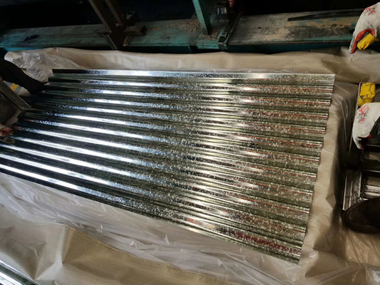 지붕 건설용 가연 금속 엽지 지붕 너비 900-999mm DX51D DX52D 주황 타일 코팅