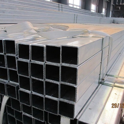 등급 Q195/Q215/Q235/Q345 직사각형 진크 코팅 Gi 철관 핫 덤프 Zn 코팅 ASTM A500 A36 구조 사각형 튜브