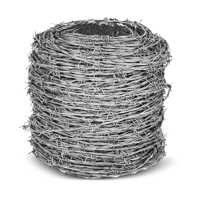 핫 디프 된  Galvanized Barbed 와이어 Mesh 보안 울타리 12.5 가이드 18 가이드 PVC 코팅 철 철 철