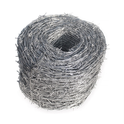 핫 디프 된  Galvanized Barbed 와이어 Mesh 보안 울타리 12.5 가이드 18 가이드 PVC 코팅 철 철 철