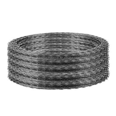 2.5mm 와이어 지름 면도 가시가 철 철 철 철 횡단 면도 보호 1mm-5mm 사용자 정의 색상