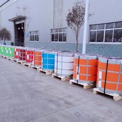 ASTM 표준 Z41-Z60 코팅 사전 페인트 스틸 코일 맞춤화 및 색상 코팅 진열 스틸