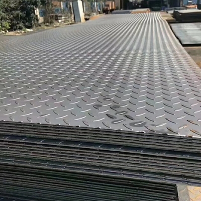 347 ASTM 표준 S235 셰이크 플레이트 무게 계산기 4.5mm 안티 슬리드 MS 경미 스틸 셰이크 플로어 플레이트