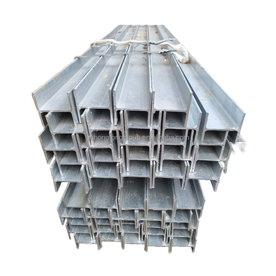 ASTM 표준 크기 / 차원 재료 맞춤형 핫 롤 스틸 I 빔 플랜지 두께 8mm 64mm의 H 모양 빔