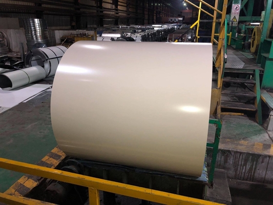 ISO9001 인증 된 목재 페인트 PPGI 코일 Z100 코팅 된 코러브 된 주황 강철 코일 PPGI RAL 3028 0.3 * 1000 사양