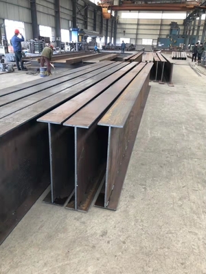 표준 ASTM A36 H 빔 플랜지 두께 4.5-70 Q235/Q345/ST37-2/ST52/Q420/Q460/S235JR/S275JR/S355JR 건설용
