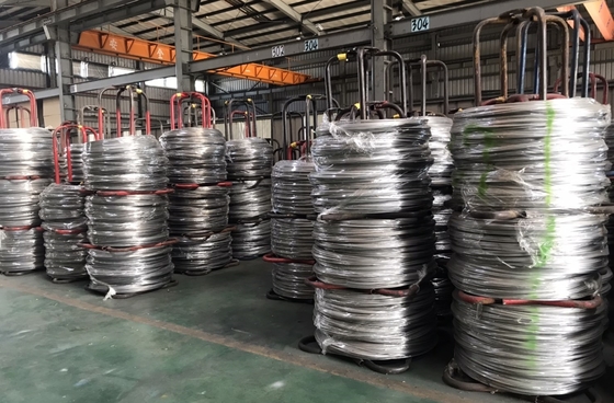 저렴한 가격 스테인리스 스틸 용접 와이어 7 * 7 2.5mm 나일론 PVC 플라스틱 코팅 SS 와이어 로프 중국에서