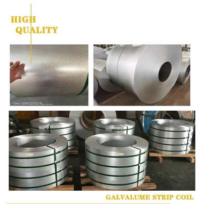 건설 가전 산업 ASTM AISI JIS DIN GB 표준 0.12-3.0 mm 두께 Galvalume 스틸 코일
