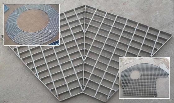 공장 가격 Q235 25mm 30mm 32mm 40mm 건설 재료 플랫폼에 대한 진열 철 격자