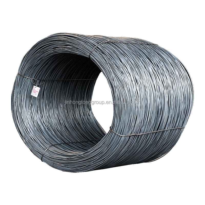 Q195 Q235 6.5mm 저탄소 열 열로 굴린 강철 와이어 스틱 앙일 블랙 와이어 펀칭 처리 및 펀칭 서비스