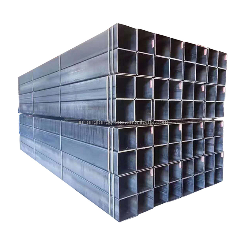 직사각형 섹션 모양 핫 디프 galvanized SHS 40x40 평방 튜브 플라스틱 파이프 캡과 corrugated 강철 파이프