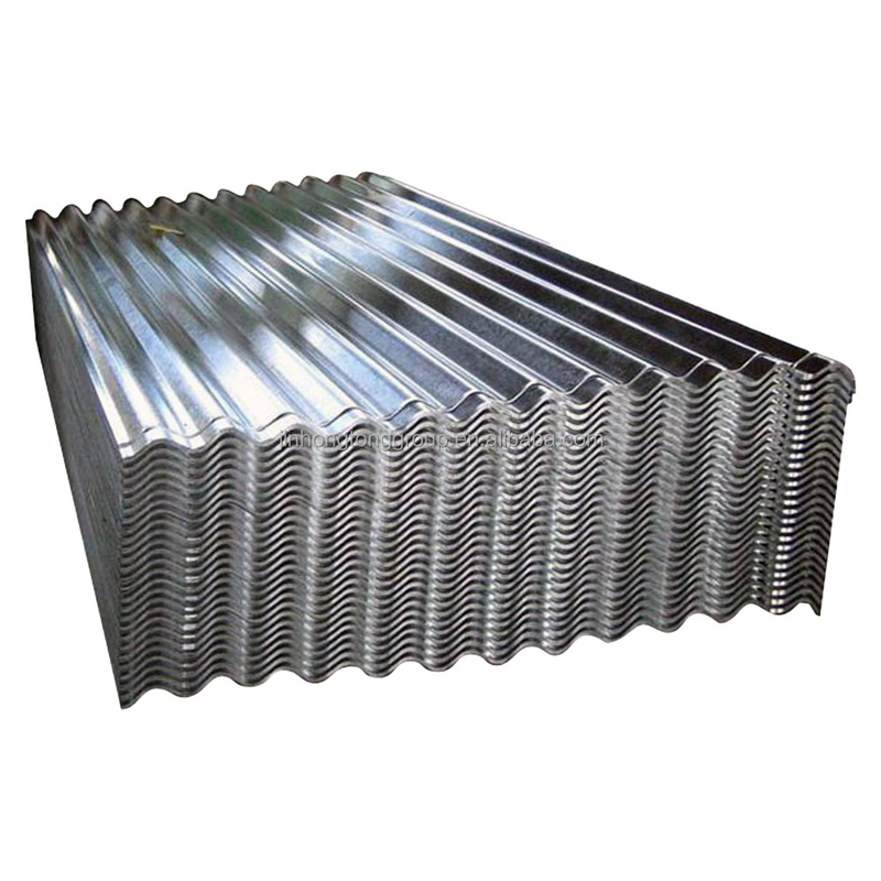 0.12-1.0mm 두께와 40-275g/m2 ZINC 코팅을 가진 뜨거운 침착 된 헐리우드 젤로화 된 철강 금속 지붕 판